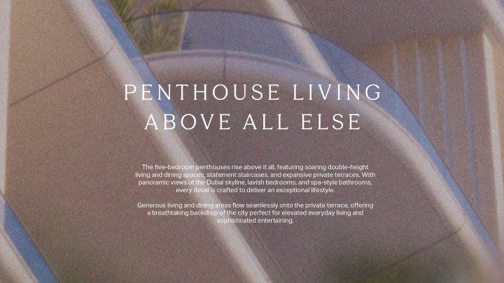 Dubai, Design District Penthouse for Sale