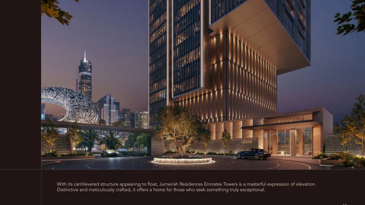 4BR D1 Dubái, Emirates Towers – Residencias de servicio ultra lujosas