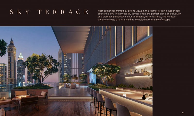 3 BR C2 Dubái, Emirates Towers – Residencias de servicio ultra lujosas
