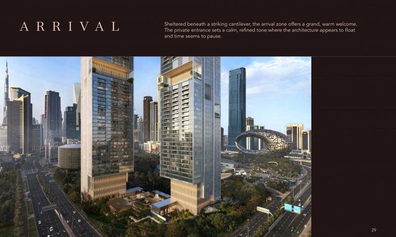 3 BR C1 (M2) Dubái, Emirates Towers – Residencias de servicio ultra lujosas