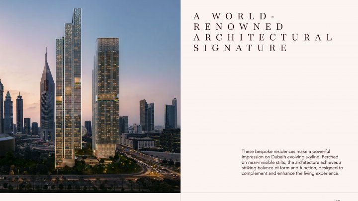 2 BR B3A Dubaï, Emirates Towers – Résidences ultra-luxueuses avec services