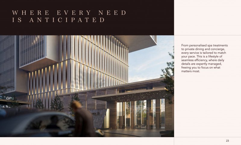 2 BR B2 (M) Dubai, Emirates Towers – Ultra-Luxuriöse Serviced Residenzen