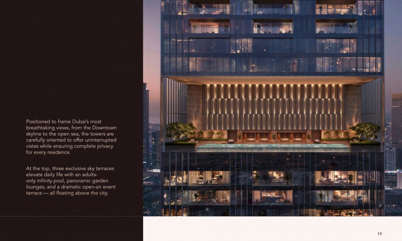 2 BR B2.1 Dubai, Emirates Towers – Residenze di lusso con servizi di altissimo livello