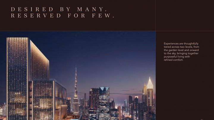 2 BR B1 (M)(C) Dubai, Emirates Towers – Residenze di lusso con servizi di altissimo livello