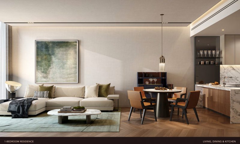 1BR A1-N2 Dubai, Emirates Towers – Ultra luksuzne rezidencije s uslugama