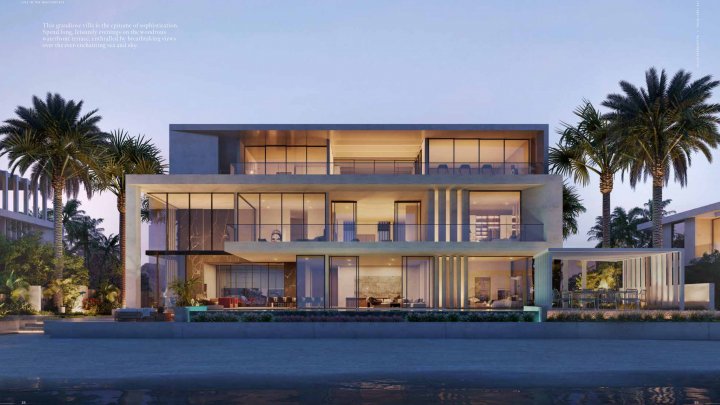 Dubai Palm Jebel Ali Villa exclusive en bord de mer à vendre