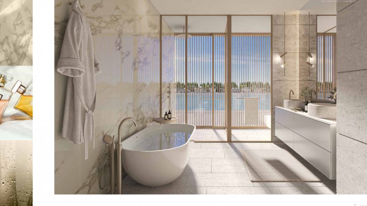 Lussuose ville fronte mare Coral in vendita a Dubai Palm Jebel Ali