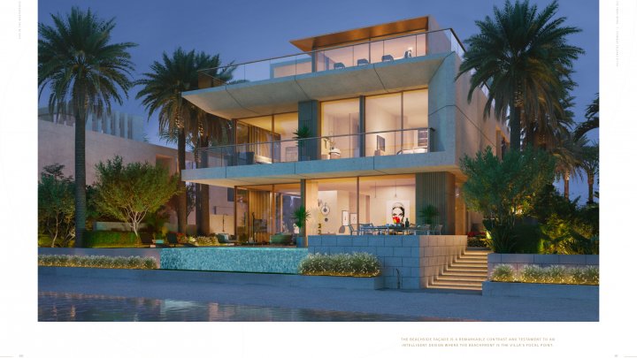 Dubai Palm Jebel Ali Ville esclusive fronte mare