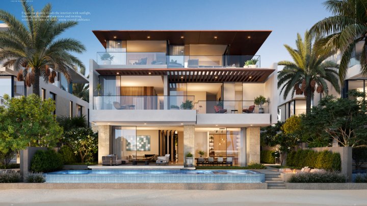 Dubai Palm Jebel Ali Ekskluzivne luksuzne vile uz plažu