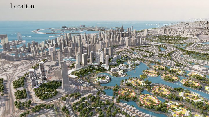 Dubai Jumeirah Islands Residenze esclusive fronte acqua